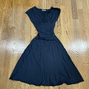 Velvet brand black cotton stretchy dress